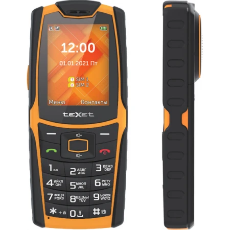 Мобильді телефон TeXet TM-521R, Қара-қызыл
