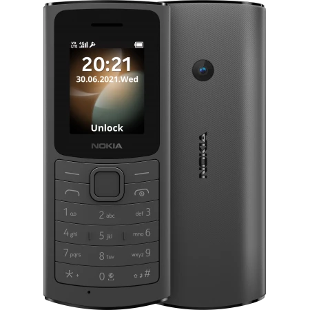Мобильді телефон Nokia 110, қара