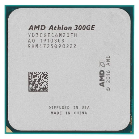 Процессор AMD Athlon 300GE 3.4GHz, (YD30GEC6M2OFH) Процессор AMD Athlon 300GE 3.4GHz, (YD30GEC6M2OFH)