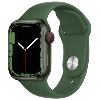 Смарт-часы Apple Watch Series 7, 41mm Green Aluminium Case with Clover Sport Band, (MKN03GK/A)