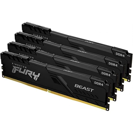 ОЗУ Kingston Fury Beast 64GB (4х16GB) 3200MHz DIMM DDR4, (KF432C16BB1K4/64)