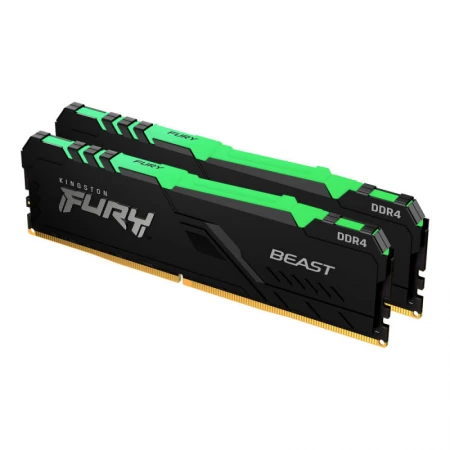 ОЗУ Kingston Fury Beast RGB 32GB (2х16GB) 2666MHz DIMM DDR4, (KF426C16BB1AK2/32)
