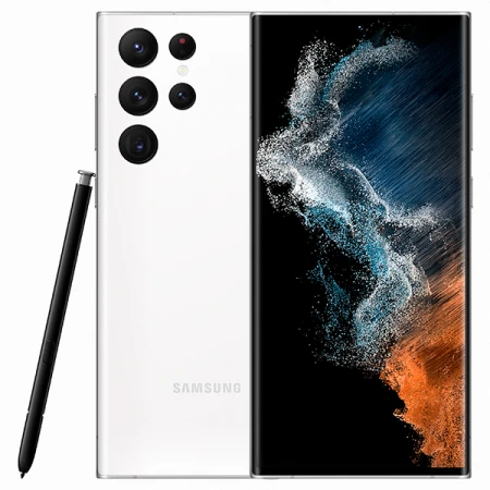 Смартфон Samsung Galaxy S22 Ultra 5G 256GB Phantom White, (SM-S908BZWGSKZ)