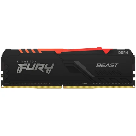 ОЗУ Kingston Fury Beast RGB 8GB 3600MHz DIMM DDR4, (KF436C17BBA/8)