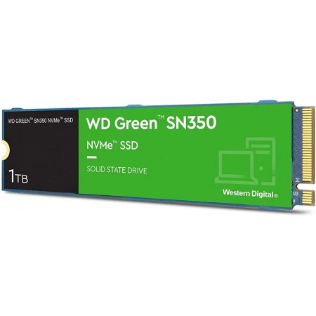 SSD диск Western Digital Green SN350 1TB, (WDS100T3G0C)