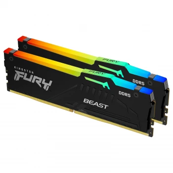 ОЗУ Kingston Fury Beast RGB 64GB (2х32GB) 5600MHz DIMM DDR5, (KF556C40BBAK2-64)
