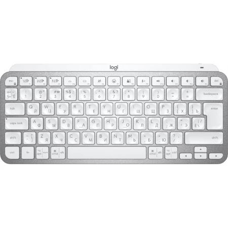 Логитек MX Keys Mini, Pale Grey