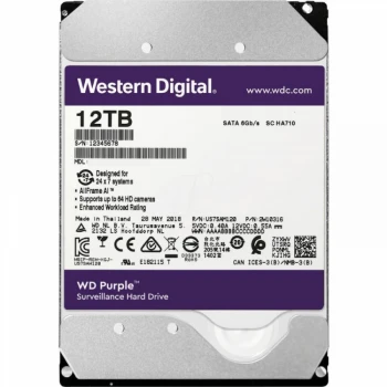 Western Digital Purple 12TB жоғары диск (WD121PURX-78)