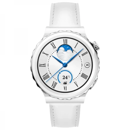Смарт-часы Huawei Watch GT3 Pro 46mm, White Leather Strap