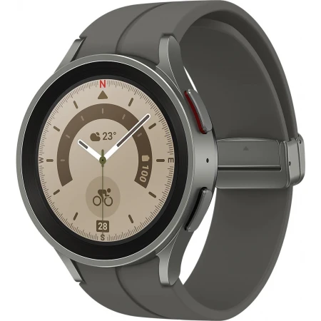 Смарт-часы Samsung Galaxy Watch5 Pro 45mm Titanium, (SM-R920NZTACIS)