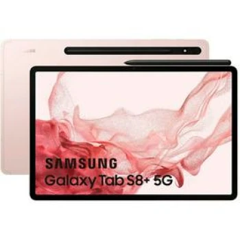 Планшет Samsung Galaxy Tab S8+ 12.4" Wi-Fi + 5G 256GB Pink Gold, (SM-X806BIDBSKZ)