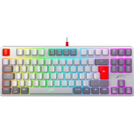 Клавиатура Xtrfy K4 TKL RGB Retro, White-Grey
