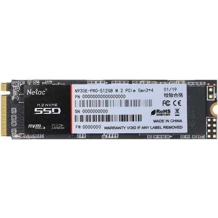 SSD диск Netac N930E Pro 512GB, (NT01N930E-512G-E4X)
