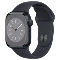 Смарт-часы Apple Watch Series 8, 41mm Midnight Aluminium Case with Midnight Sport Band - Regular, (MNP53GK/A)