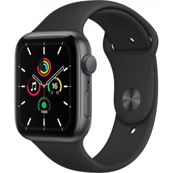 Смарт-часы Apple Watch SE, 40mm Midnight Aluminium Case with Midnight Sport Band - Regular, (MNJT3GK/A)