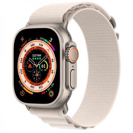 Смарт-часы Apple Watch Ultra, 49mm Titanium Case with Starlight Alpine Loop Small, (MQFQ3GK/A) Смарт-часы Apple Watch Ultra, 49mm Titanium Case with Starlight Alpine Loop Small, (MQFQ3GK/A)