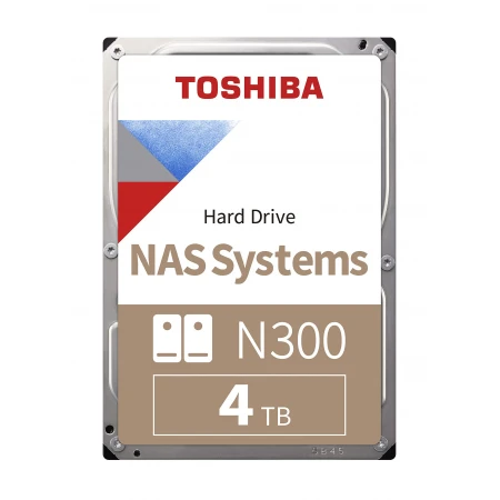Жесткий диск Toshiba N300 4TB, (HDWG440UZSVA)