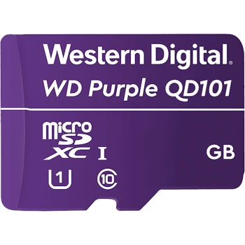 Карта памяти Western Digital Purple QD101 MicroSD 512GB, Class 10 UHS-I U1, (WDD512G1P0C)