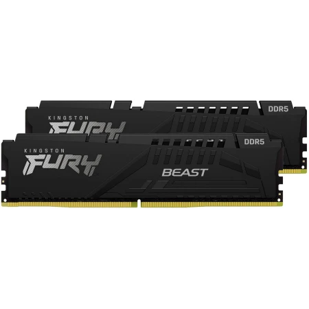ОЗУ Kingston Fury Beast 16GB (2х8GB) 5200MHz DIMM DDR5, (KF552C40BBK2-16)