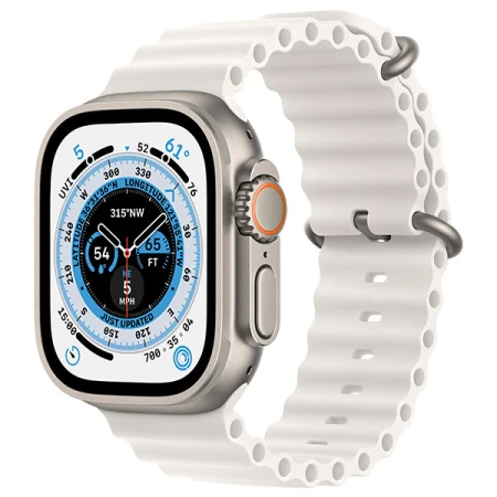 Смарт-часы Apple Watch Ultra, 49mm Titanium Case with White Ocean Band, (MNHF3GK/A) Смарт-часы Apple Watch Ultra, 49mm Titanium Case with White Ocean Band, (MNHF3GK/A)