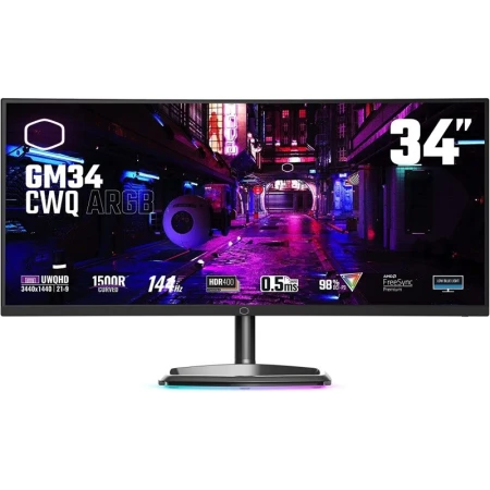 Монитор Cooler Master 34", (CMI-GM34-CWQA-EK) Монитор Cooler Master 34", (CMI-GM34-CWQA-EK)