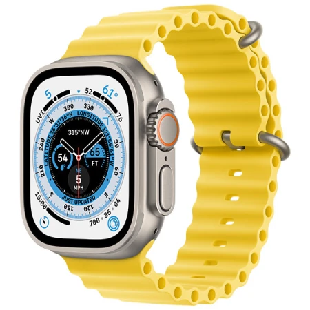Смарт-часы Apple Watch Ultra, 49mm Titanium Case with Yellow Ocean Band, (MNHG3GK/A) Смарт-часы Apple Watch Ultra, 49mm Titanium Case with Yellow Ocean Band, (MNHG3GK/A)