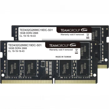 ОЗУ Team Group Elite 32GB (2х16GB) 2666MHz SODIMM DDR4, (TED432G2666C19DC-S01) ОЗУ Team Group Elite 32GB (2х16GB) 2666MHz SODIMM DDR4, (TED432G2666C19DC-S01)