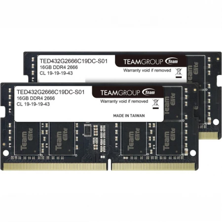 ОЗУ Team Group Elite 32GB (2х16GB) 2666MHz SODIMM DDR4, (TED432G2666C19DC-S01) ОЗУ Team Group Elite 32GB (2х16GB) 2666MHz SODIMM DDR4, (TED432G2666C19DC-S01)
