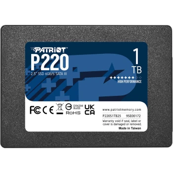 SSD диск Patriot P220 1TB, (P220S1TB25)