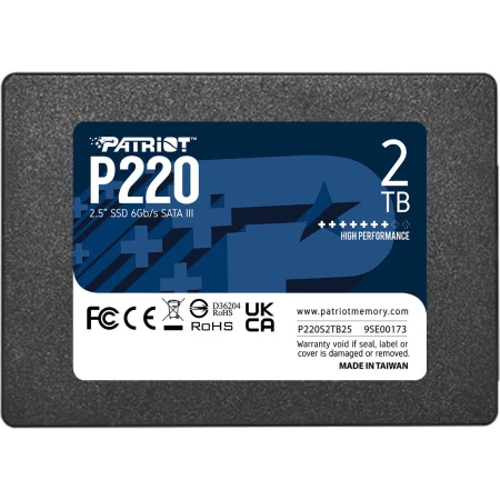 SSD диск Patriot P220 2TB, (P220S2TB25)