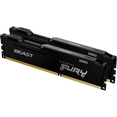 ОЗУ Kingston Fury Beast 8GB (2х4GB) 1600MHz DIMM DDR3, (KF316C10BBK2/8)