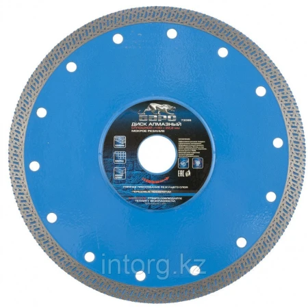 Диск алмазный Барс Сплошной ф180х22,2 мм, тонкий, сухое/мокрое резание