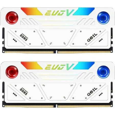 ОЗУ GeiL EVO V RGB White 32GB (2х16GB) 6800MHz DIMM DDR5, (GESW532GB6800C36ADC)