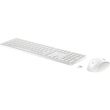 Клавиатура HP 650, Ақ + мышка