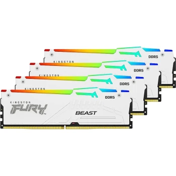 ОЗУ Kingston Fury Beast RGB 128GB (4х32GB) 5600MHz DIMM DDR5, (KF556C40BWAK4-128)