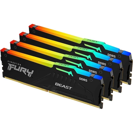 ОЗУ Kingston Fury Beast RGB 128GB (4х32GB) 5600MHz DIMM DDR5, (KF556C40BBAK4-128)