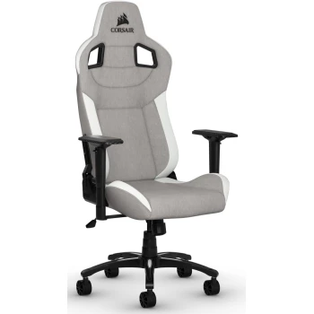 Игровое кресло Corsair T3 Rush Fabric Grey-White, (CF-9010058-WW)