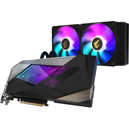 Видеокарта Gigabyte GeForce RTX 4070 Ti Aorus Xtreme Waterforce 12GB, (GV-N407TAORUSX W-12GD)