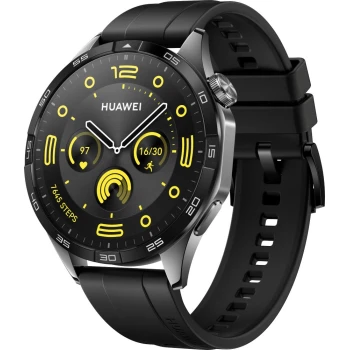 Смарт-часы Huawei Watch GT4 46mm, Black Fluoroelastomer Strap