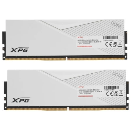 ОЗУ Adata XPG Lancer 64GB (2х32GB) 5600MHz DIMM DDR5, (AX5U5600C3632G-DCLAWH)