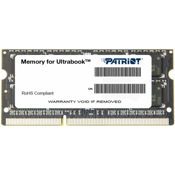 ОЗУ Patriot Signature 8GB 1600MHz SODIMM DDR3, (PSD38G1600L2S)