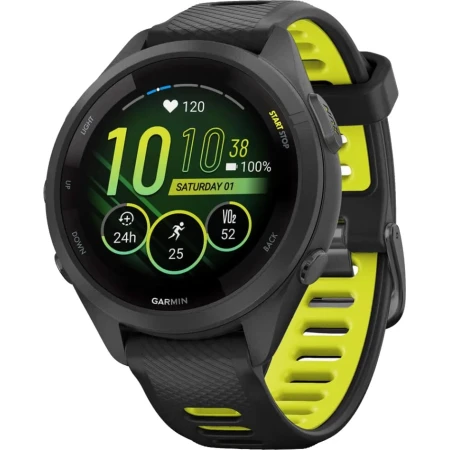 Смарт-часы Garmin Forerunner 265S Black-Yellow, (010-02810-13)