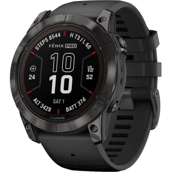 Смарт-часы Garmin Fenix 7X Pro Sapphire Solar Edition Black, (010-02778-11)