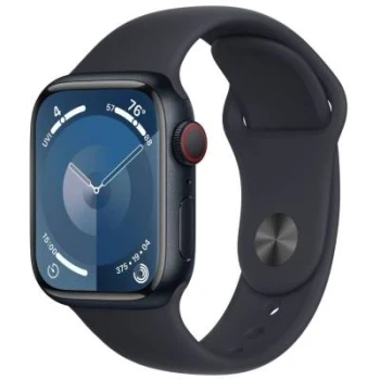 Смарт-часы Apple Watch Series 9, 41mm Midnight Aluminium Case with Midnight Sport Band - S/M, (MR8W3QR/A)