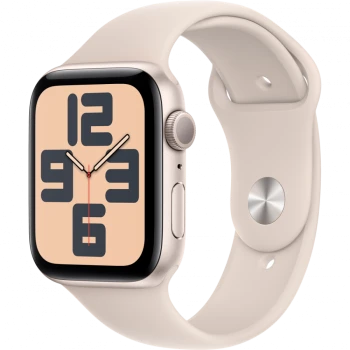 Смарт-часы Apple Watch SE 2023, 44mm Starlight Aluminium Case with Starlight Sport Band - S/M, (MRE43)