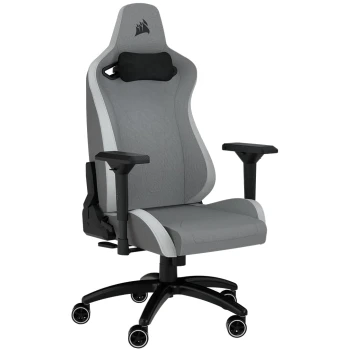 Игровое кресло Corsair TC200 Soft Fabric Light Grey-White, (CF-9010048-WW)