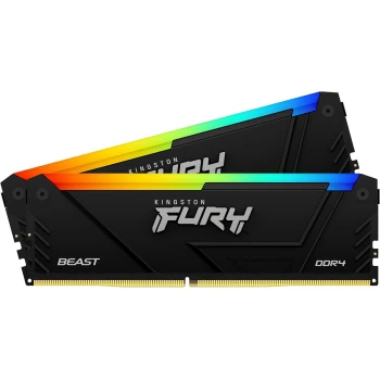 ОЗУ Kingston Fury Beast RGB 32GB (2х16GB) 3733MHz DIMM DDR4, (KF437C19BB12AK2/32)