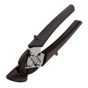 Ножницы по металлу Gross "PIRANHA", 185мм,прямой и левый рез,сталь-СrM,двухкомпонентные рукоятки
