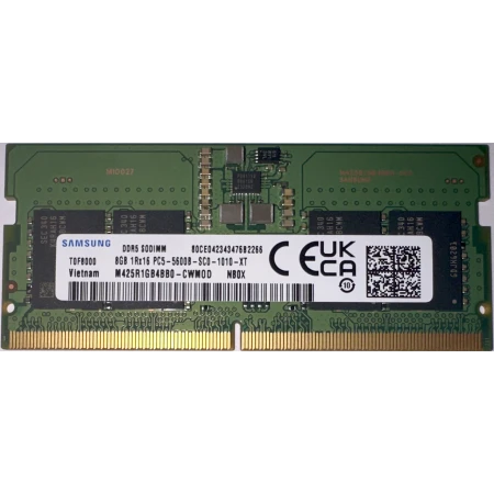 ОЗУ Samsung 8GB 5600MHz SODIMM DDR5, (M425R1GB4BB0-CWMOD)