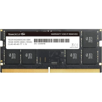 ОЗУ Team Group Elite 16GB 4800MHz SODIMM DDR5, (TED516G4800C40D-S01)